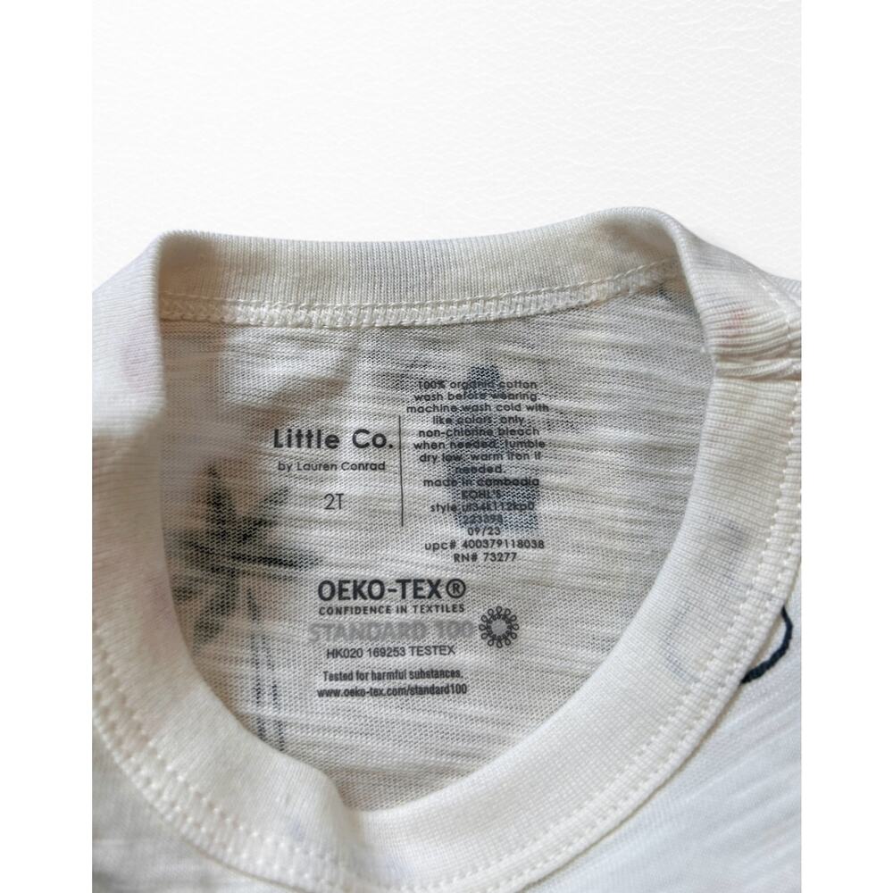 🌱 NWT Little Co. Organic Toddler Outfit, Size 2T - Picture 3 of 6